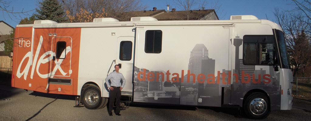 Dr. Greg Cumberford Volunteers His Time On The Calgary Dental Bus